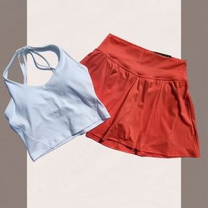 Activewear skort and sport bra set Gilly Hicks Size M